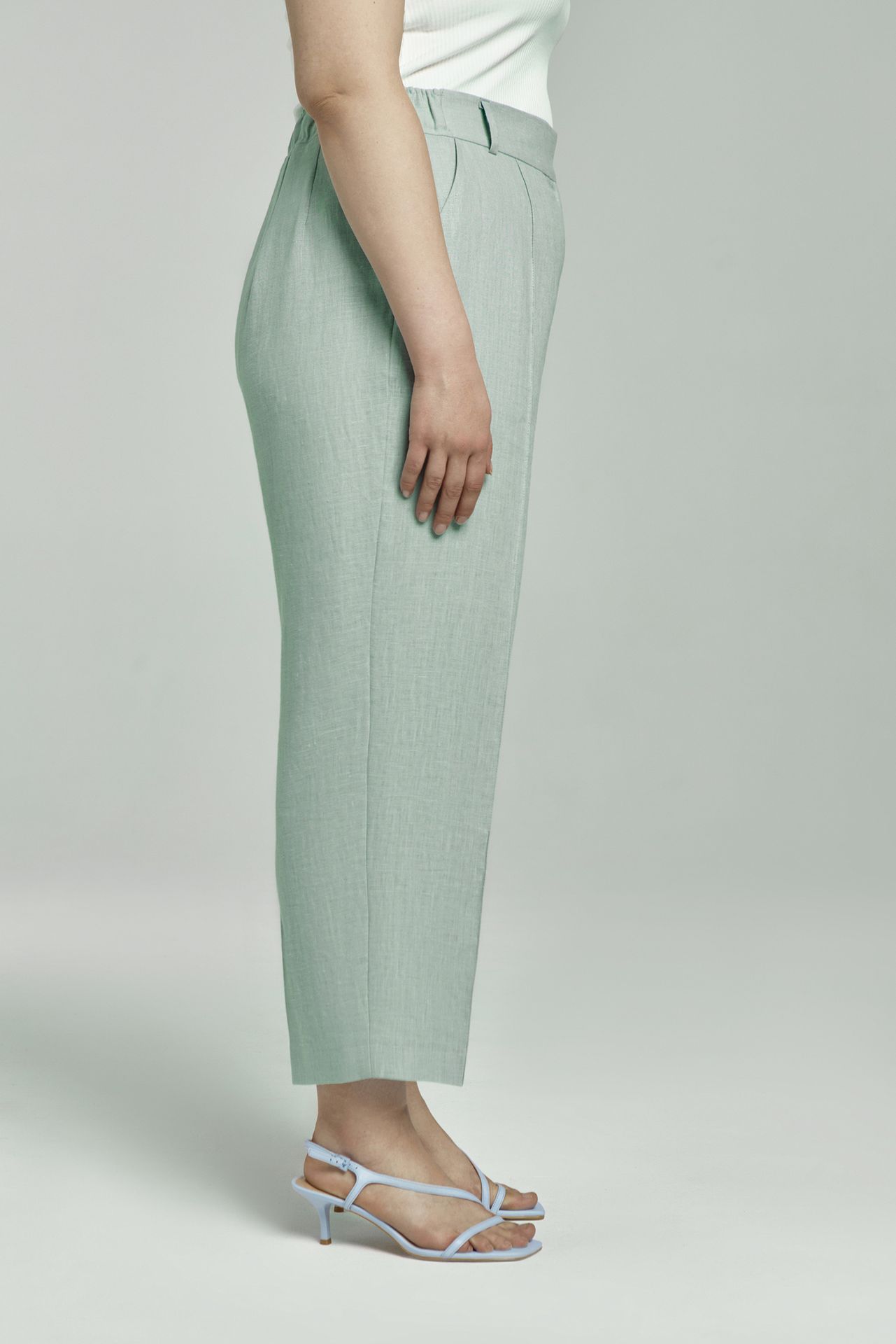 Брюки льняные