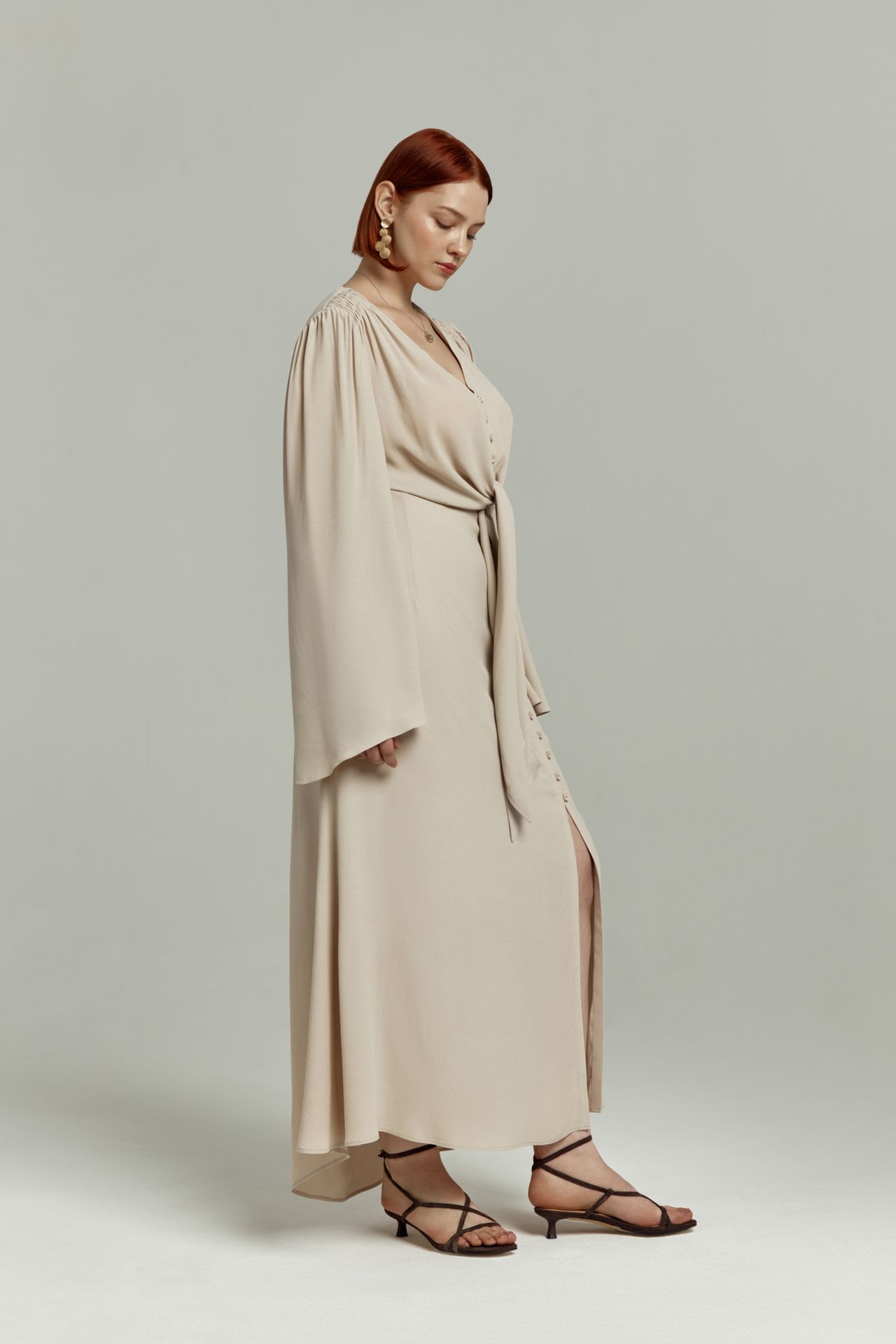 Топ-блуза к юбке на пуговицах