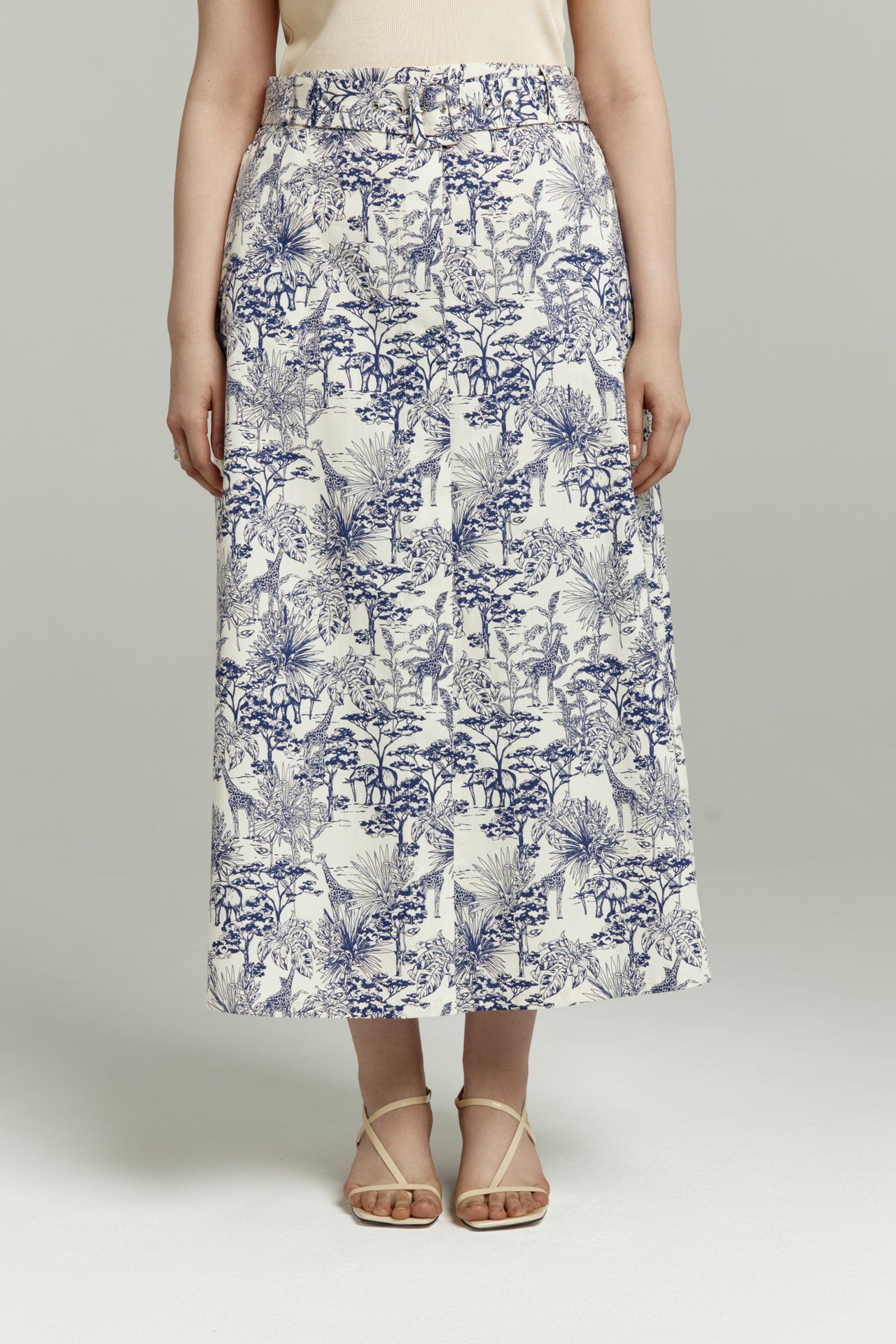 Юбка хлопковая в принте