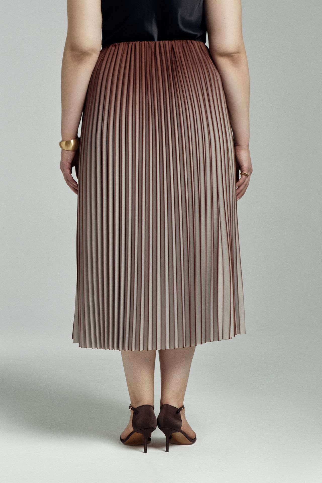 Юбка плиссе с эффектом деграде