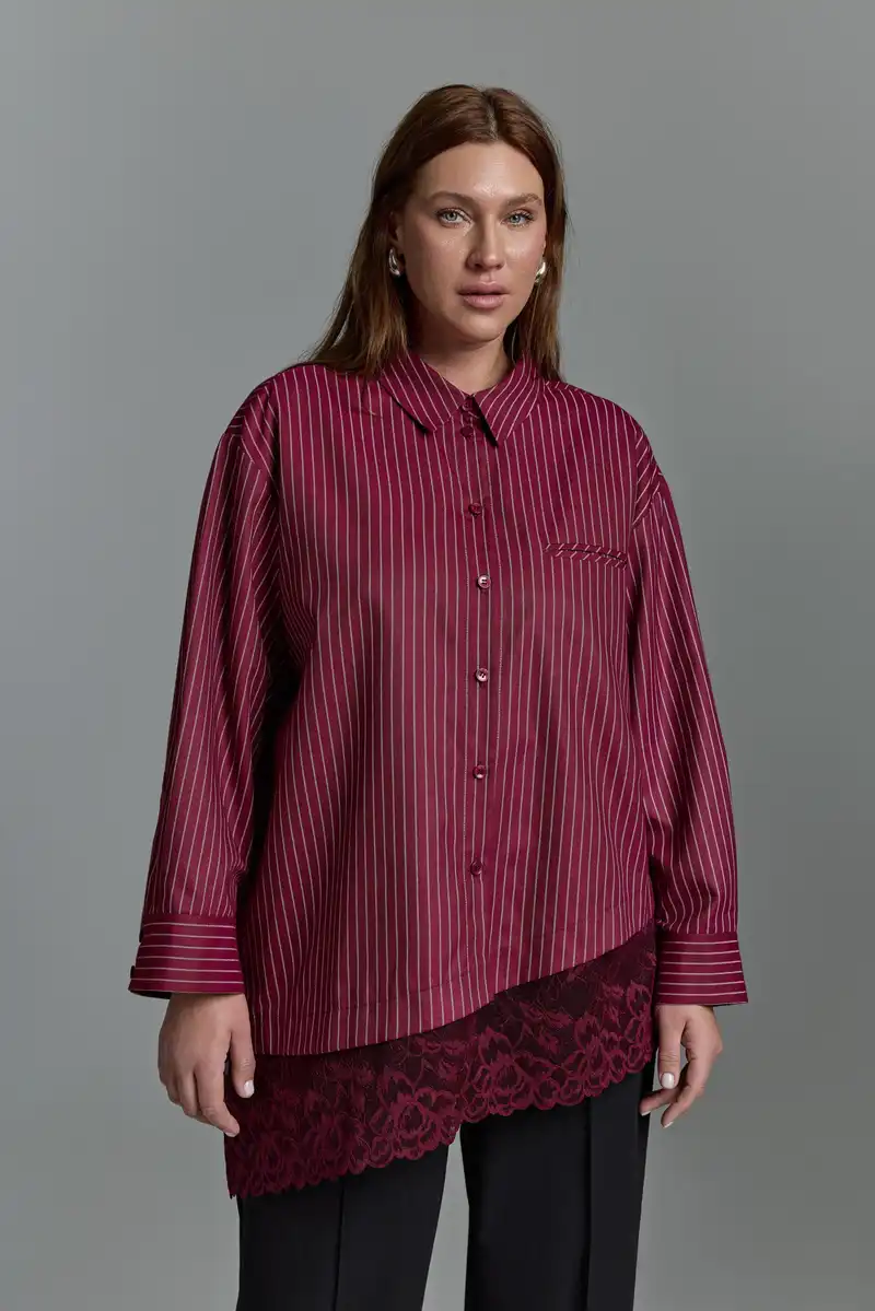 Рубашка с кружевом