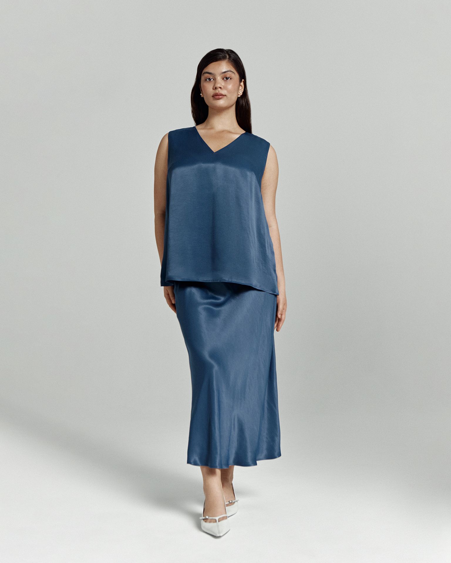 Топ-блуза струящийся