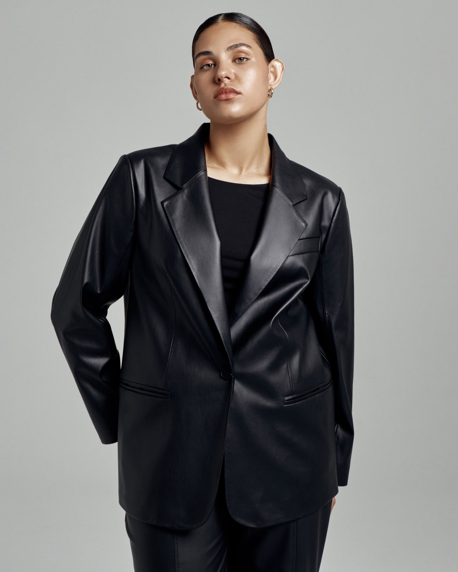 Жакет из экокожи