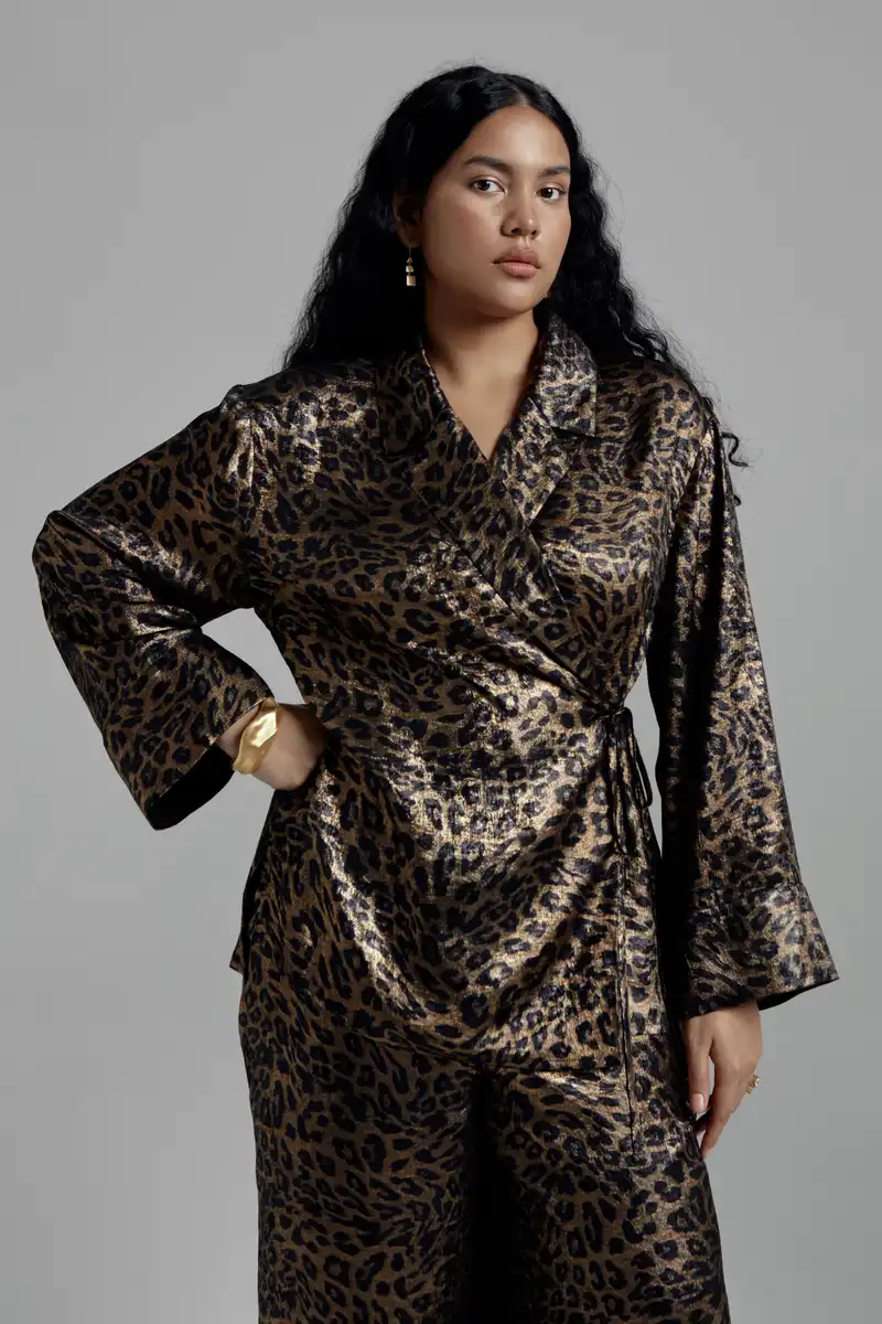 Блуза-кимоно струящаяся