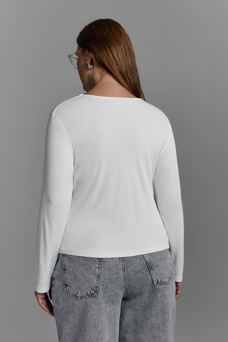 Лонгслив с драпировкой HOLO