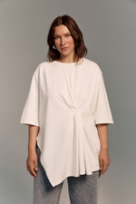 Футболка с драпировкой ВЕТРЫ