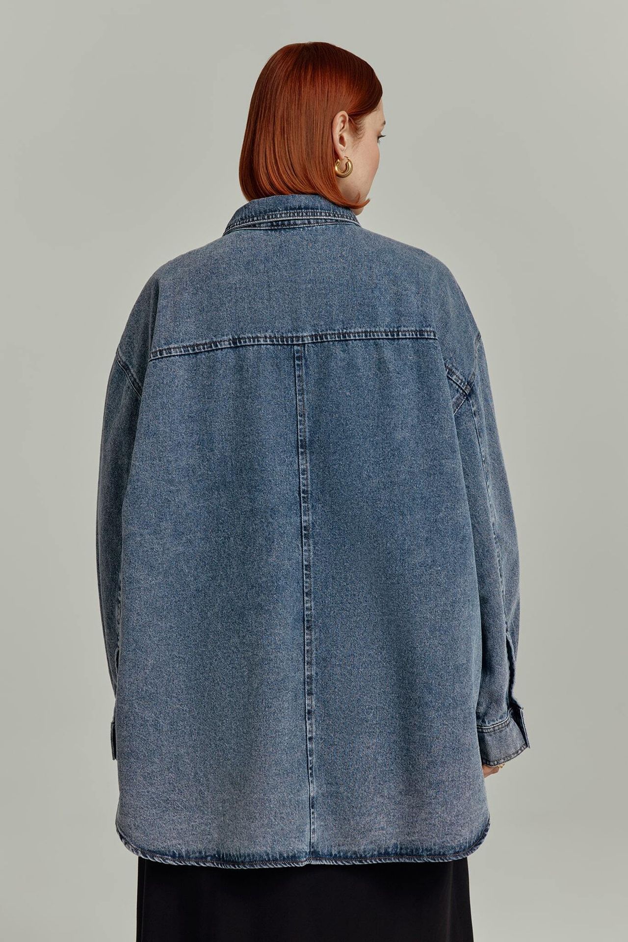 Рубашка оверсайз из денима
