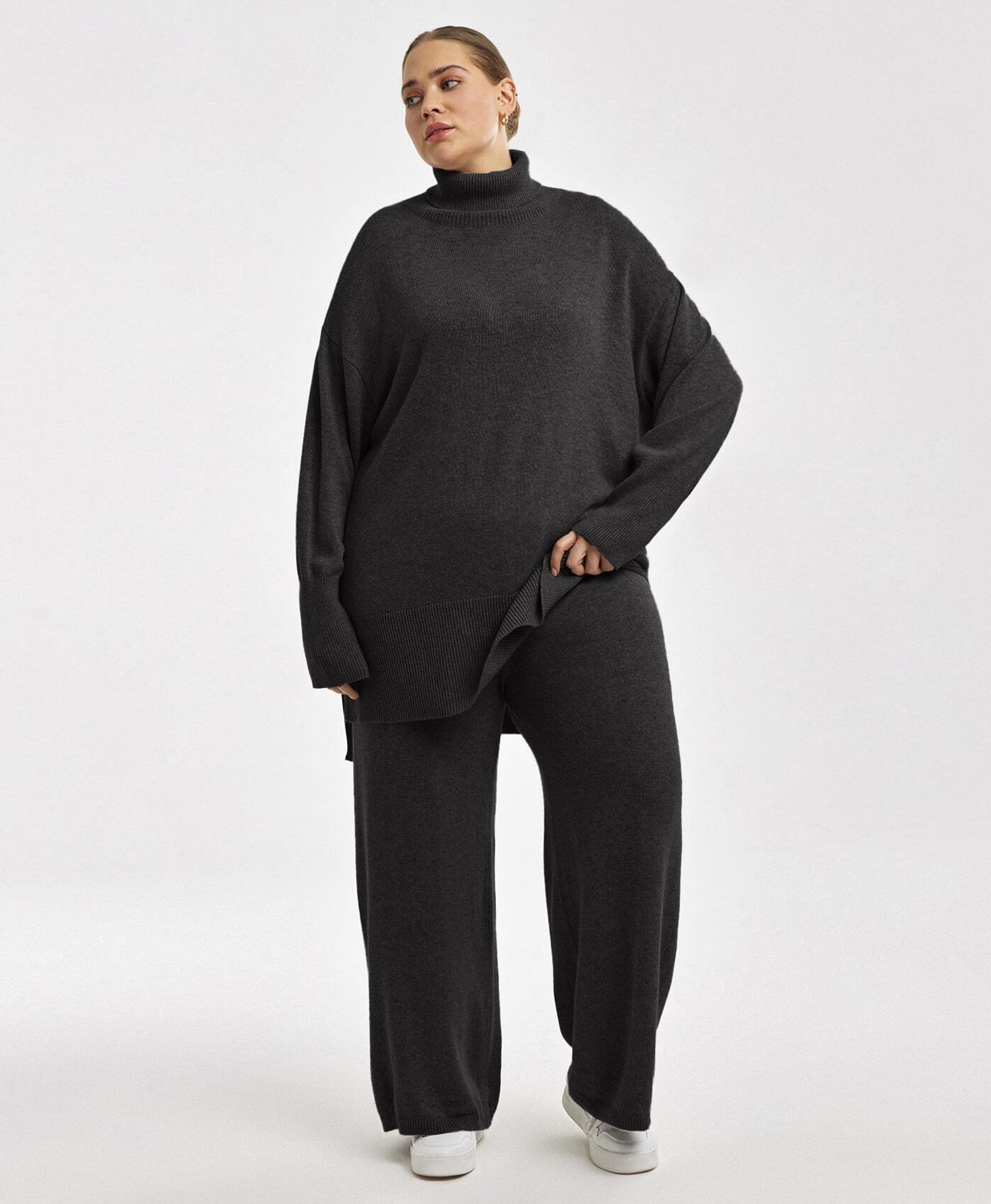 Удлиненный свитер из ангоры