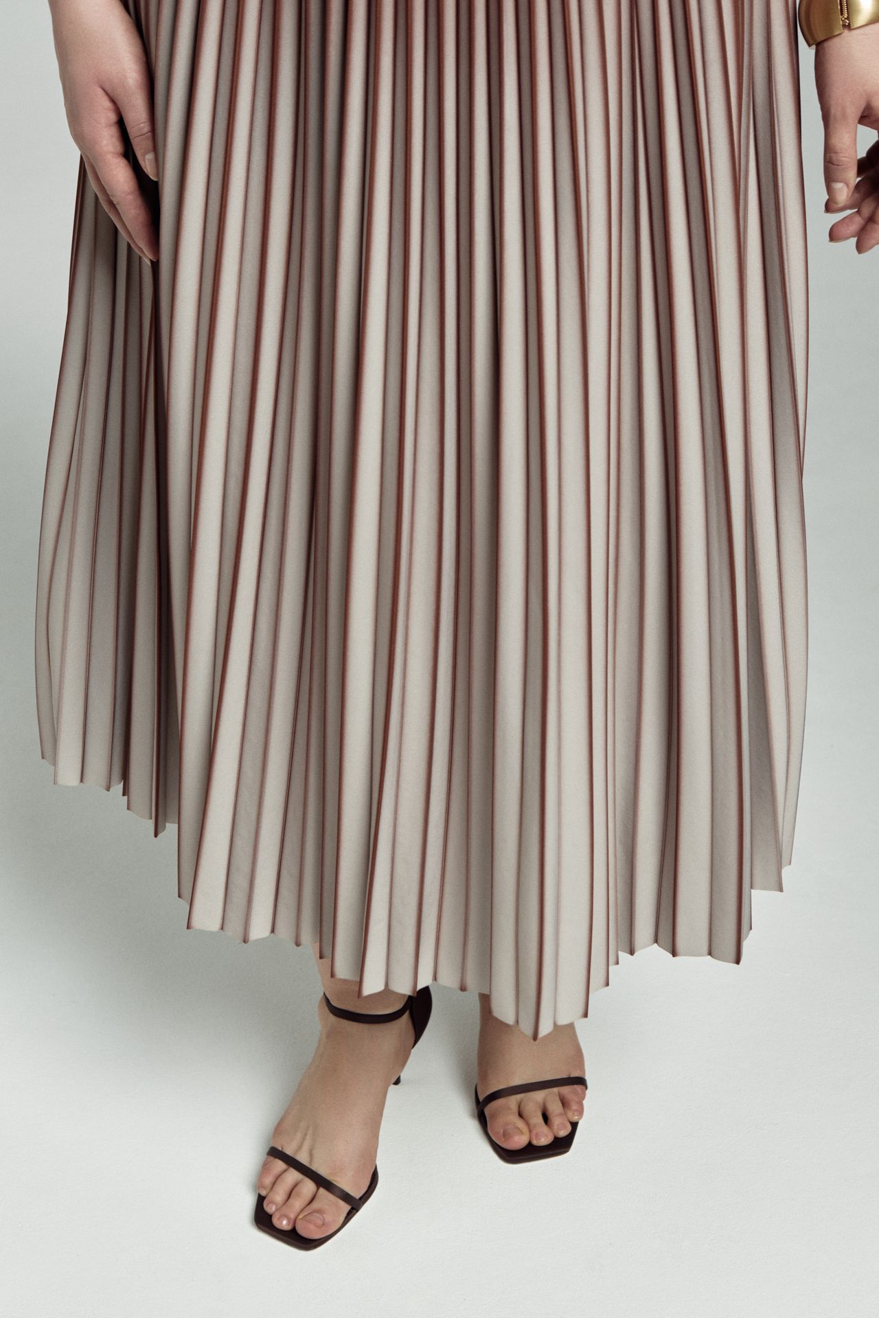 Юбка плиссе с эффектом деграде