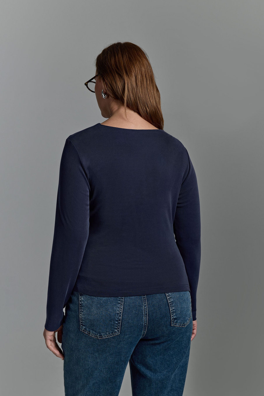 Лонгслив с драпировкой HOLO