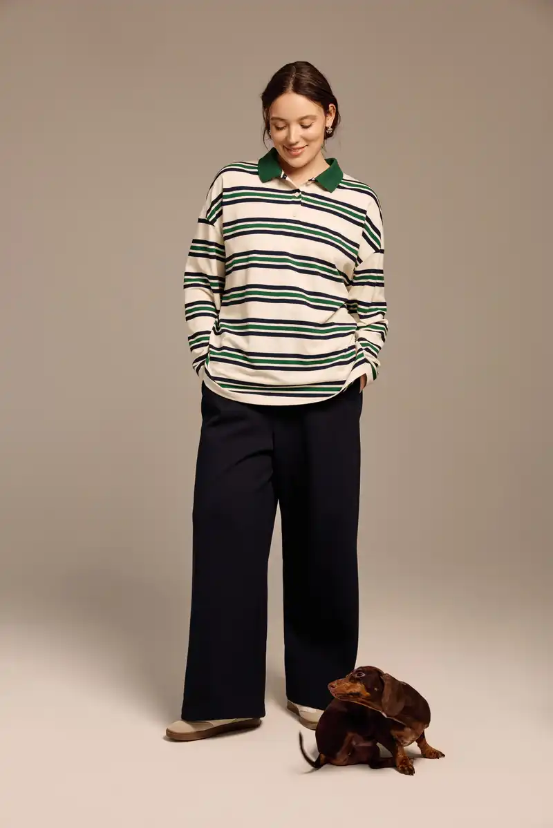 Поло с длинным рукавом Элен