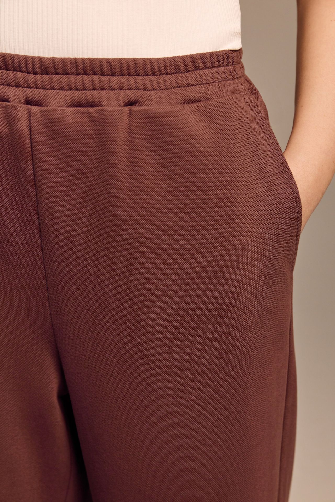 Брюки из хлопкового пике «Волкман»