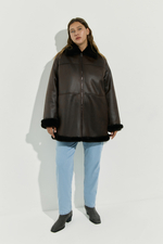 Дубленка на молнии короткая CAMERON