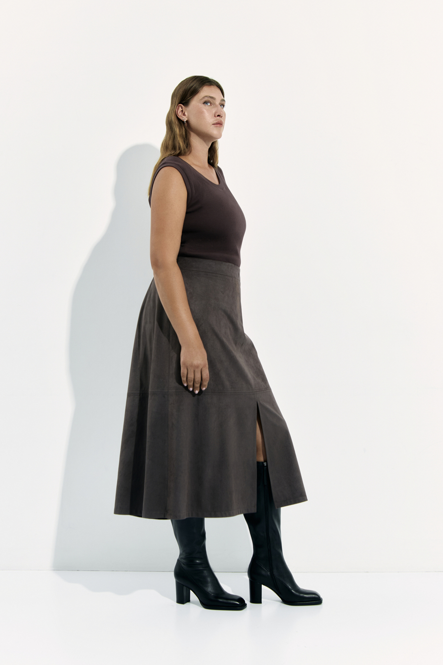 Юбка замшевая NAOMI