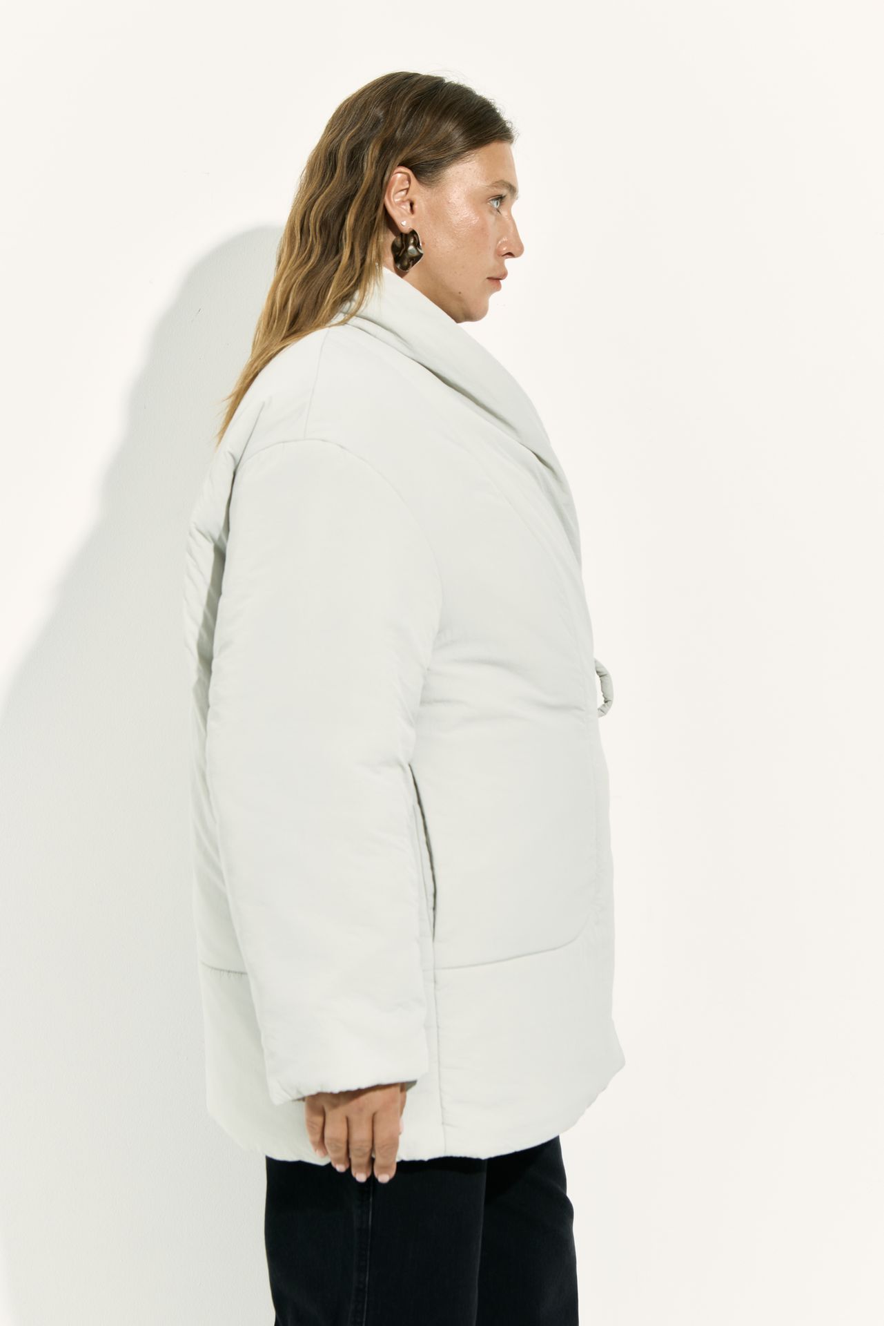 Куртка утепленная в стиле кимоно