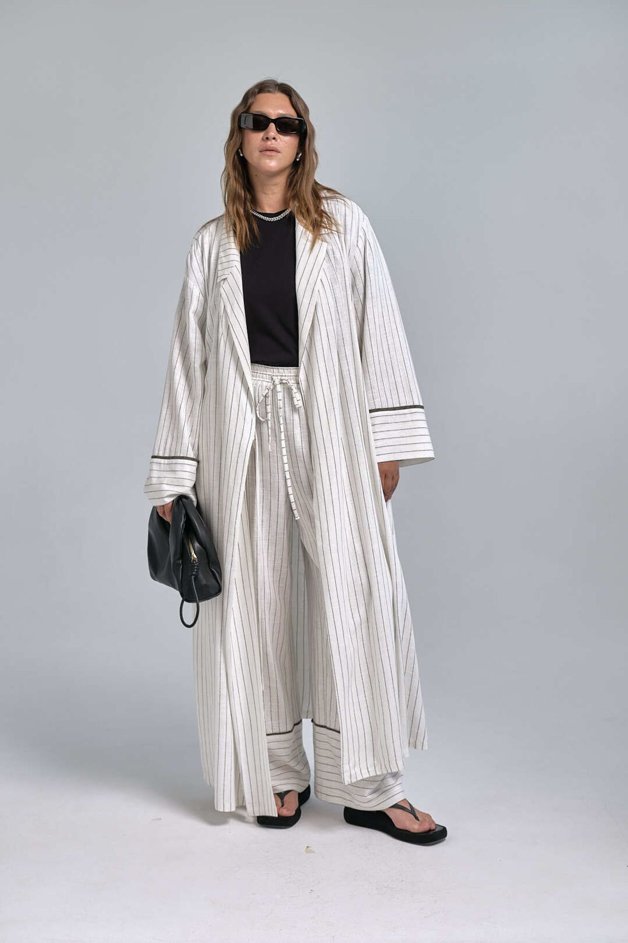 Брюки льняные