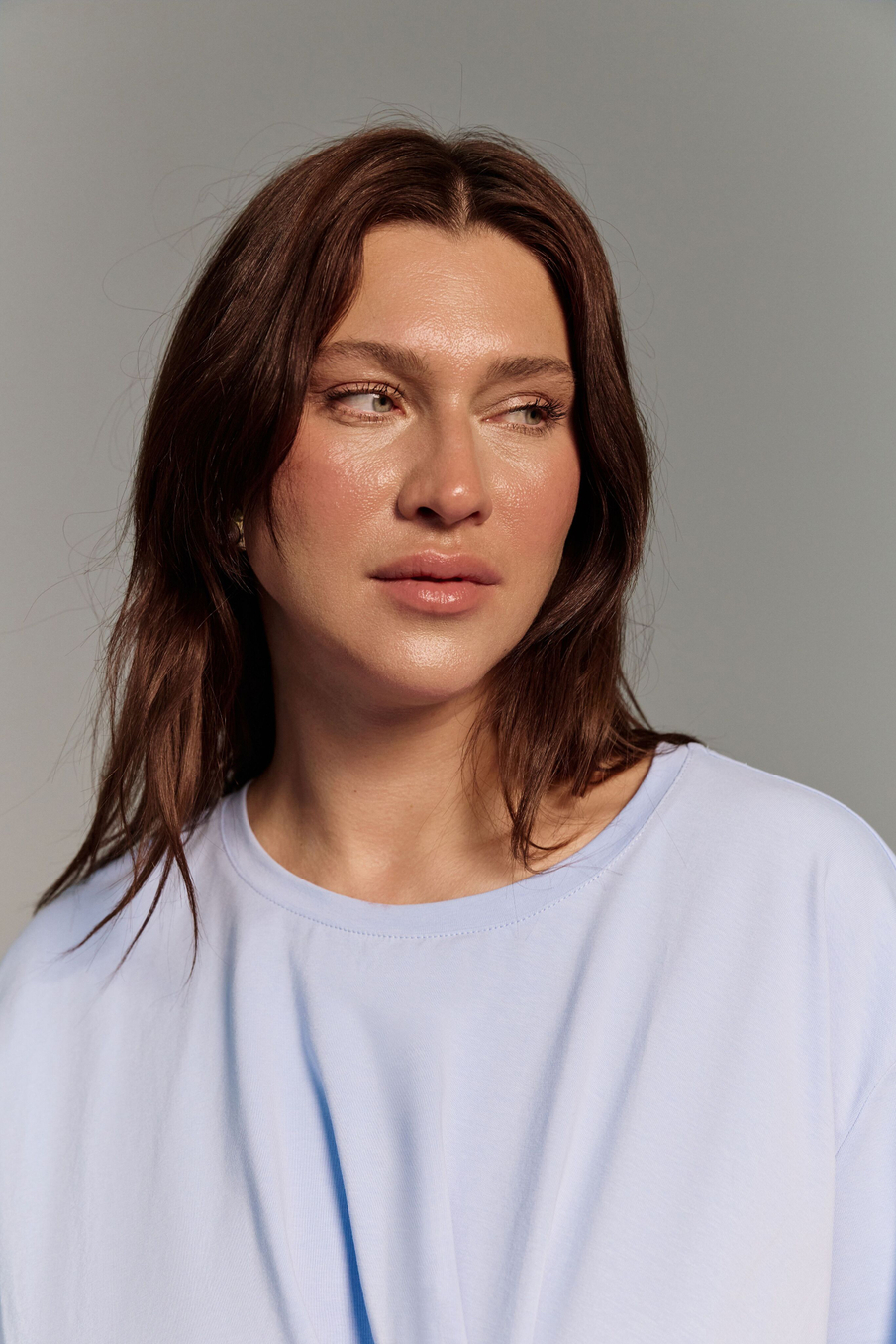 Футболка с драпировкой ВЕТРЫ