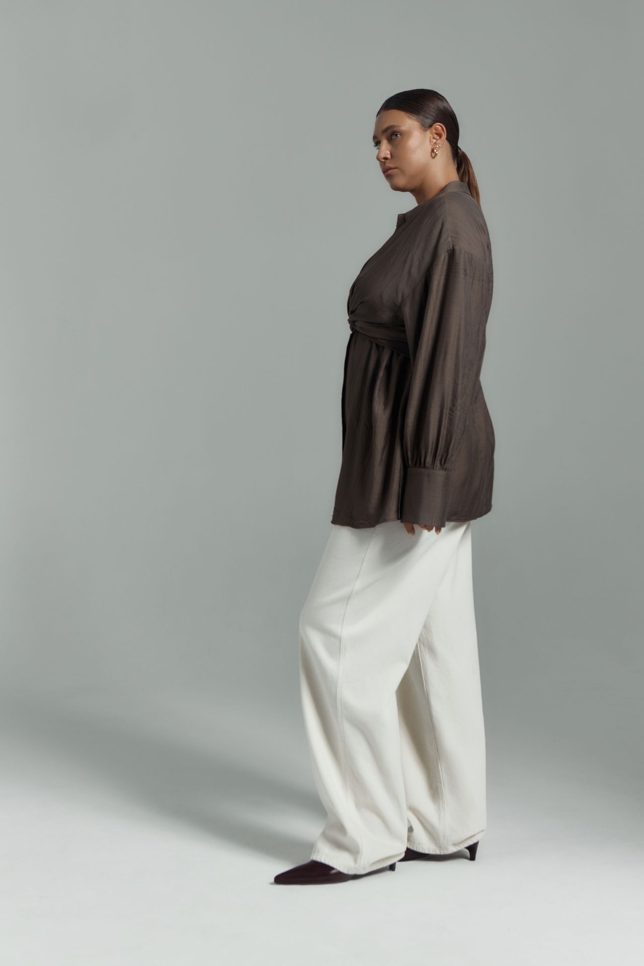 Блуза из фактурной вискозы MONET