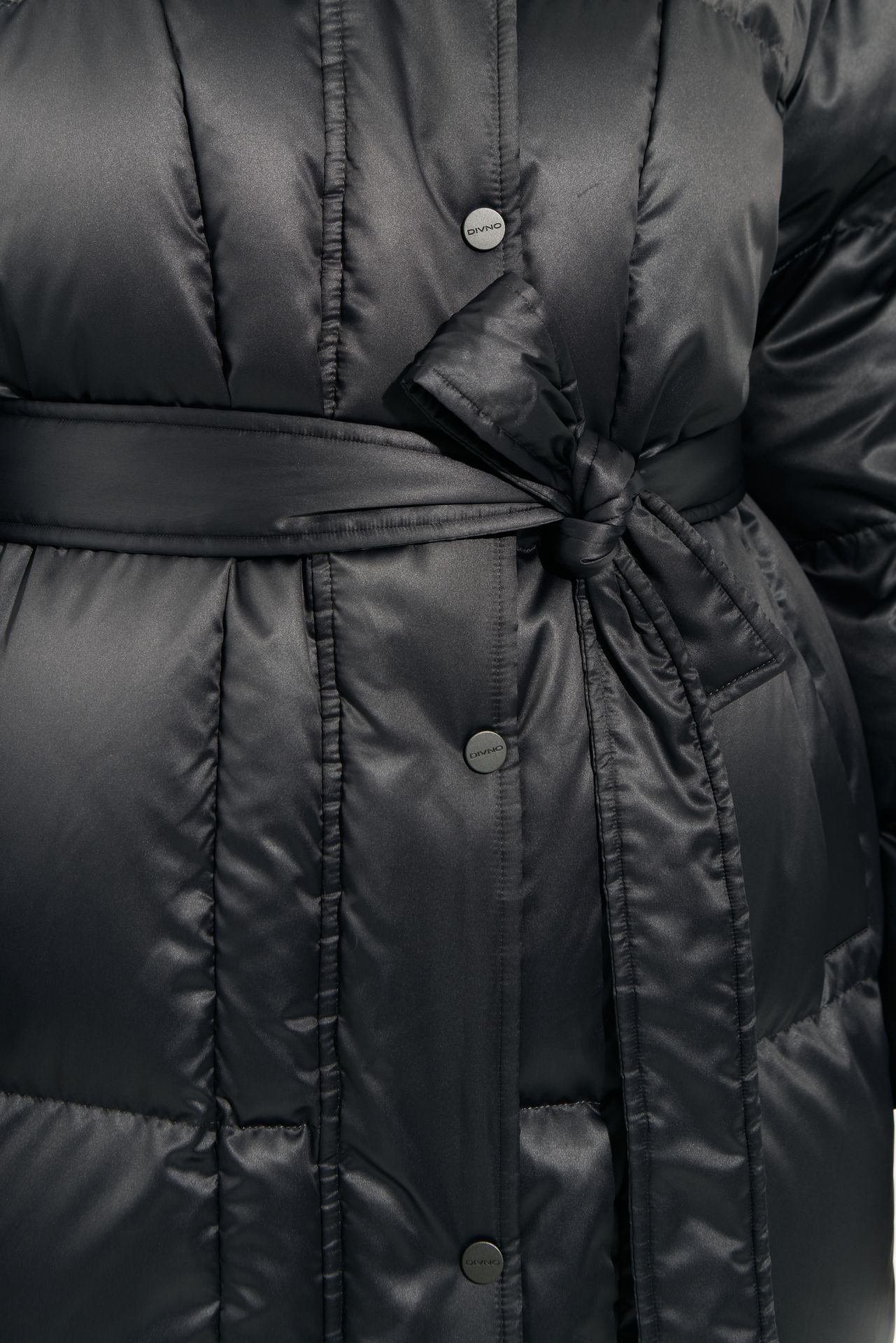 Пуховик длинный