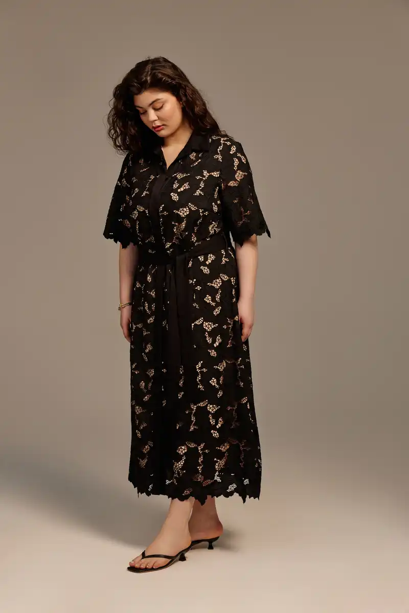 Платье с кружевом ФРИДА