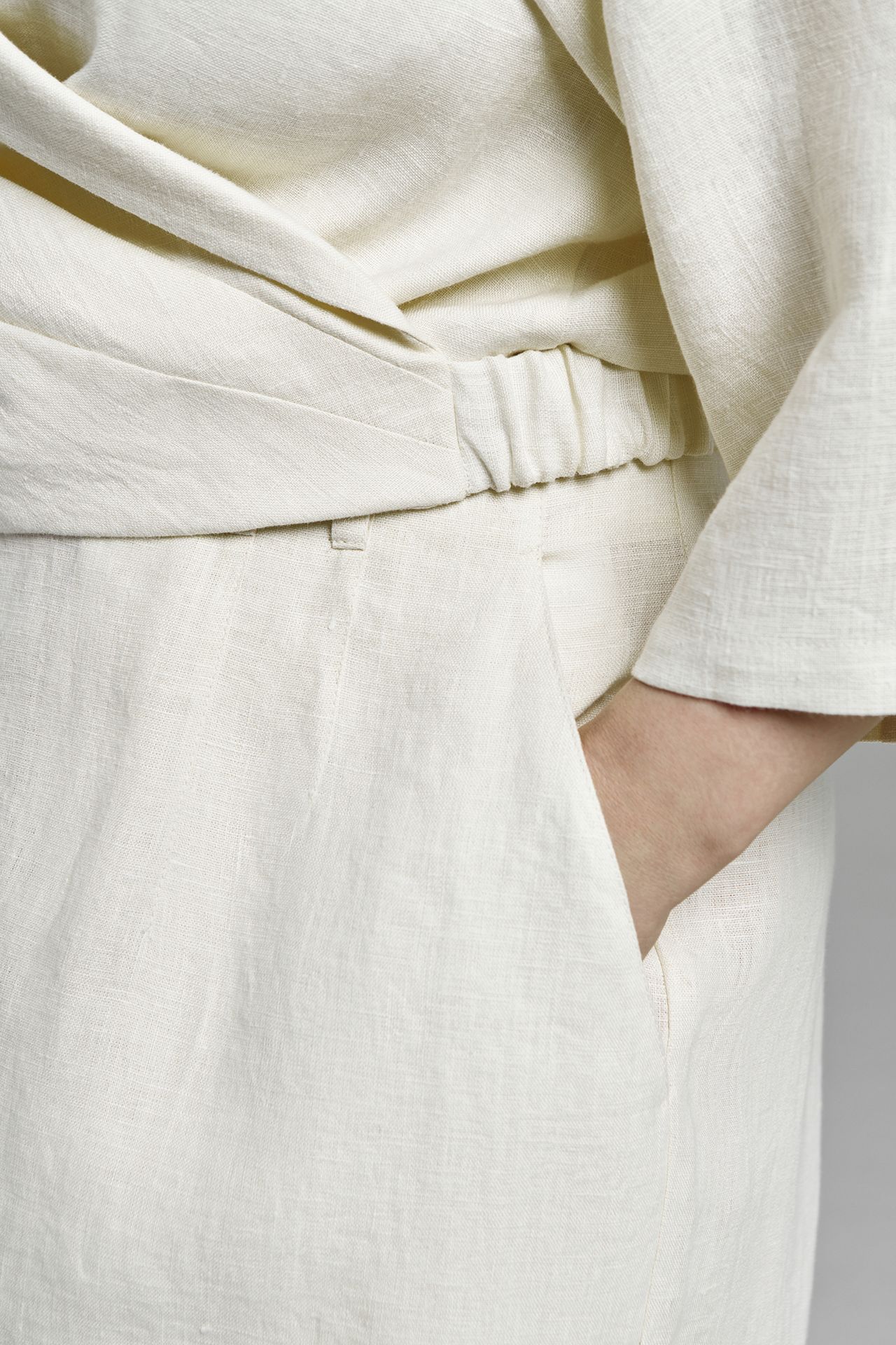 Топ-блуза льняная