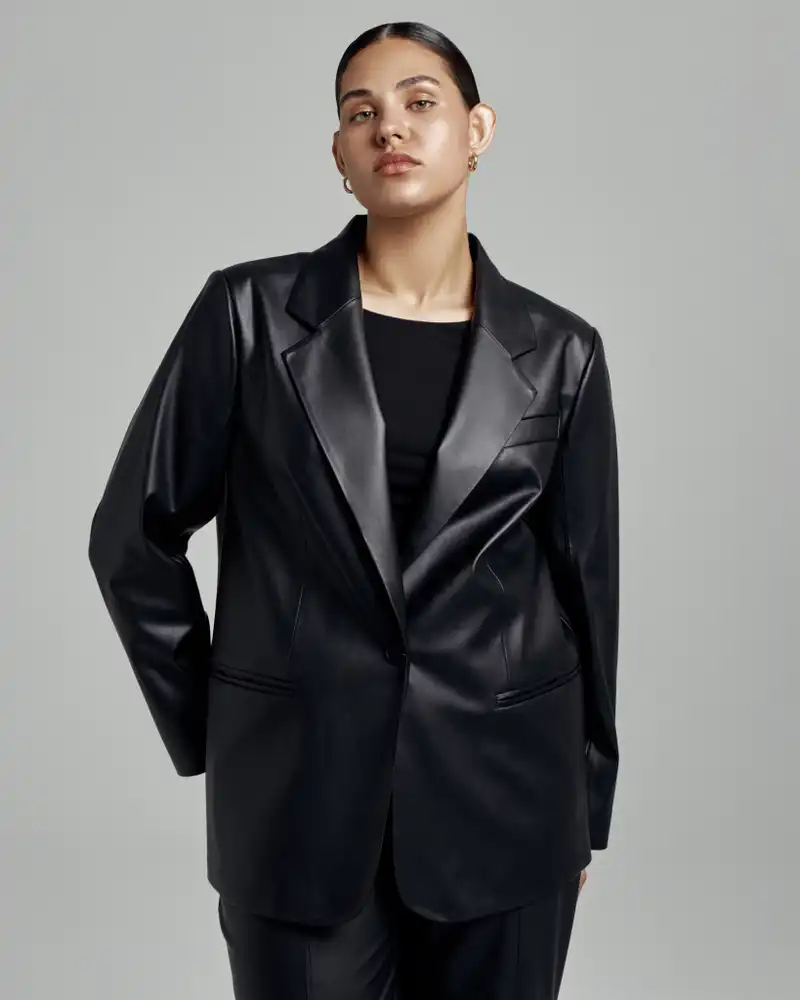 Жакет из экокожи