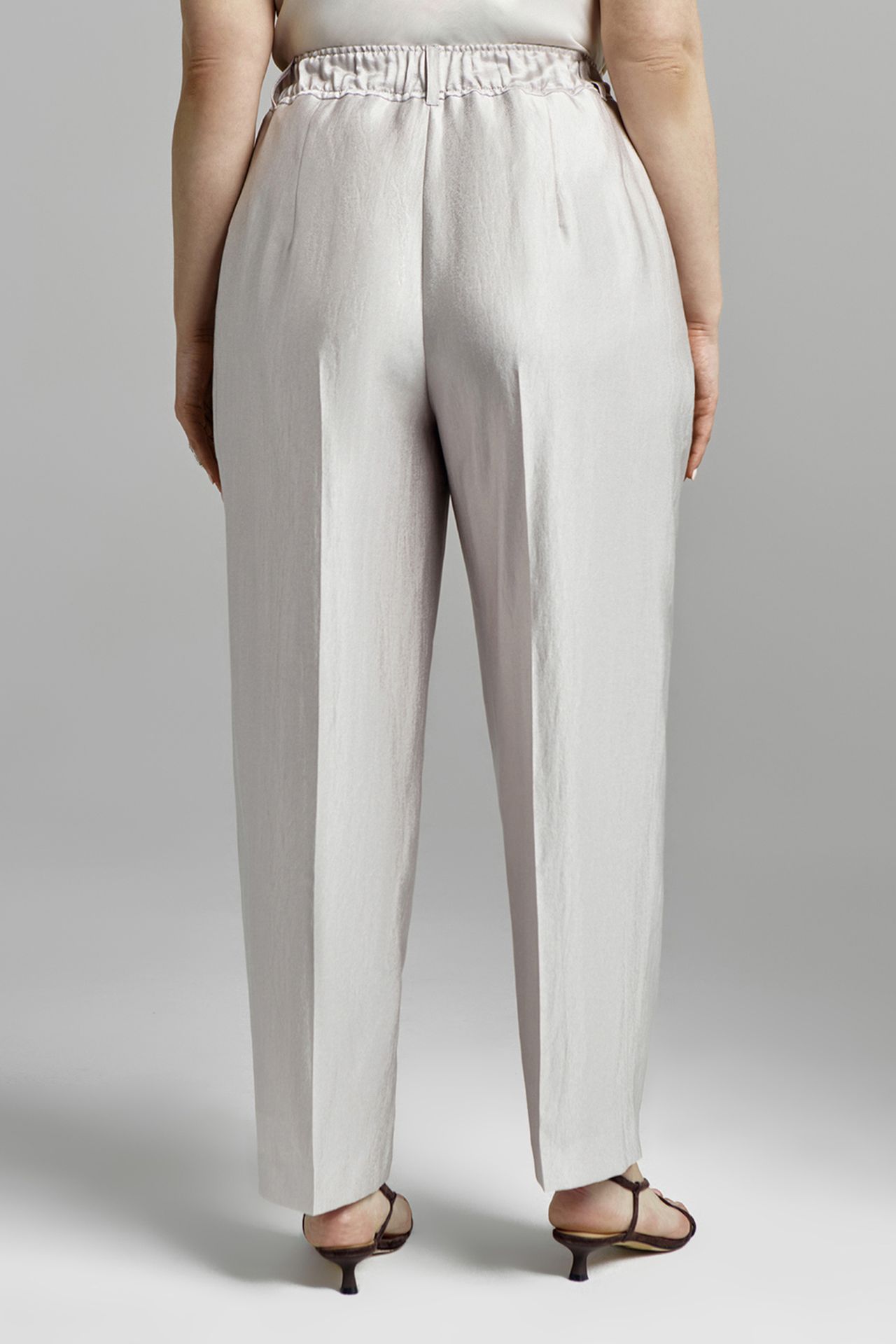 Брюки атласные