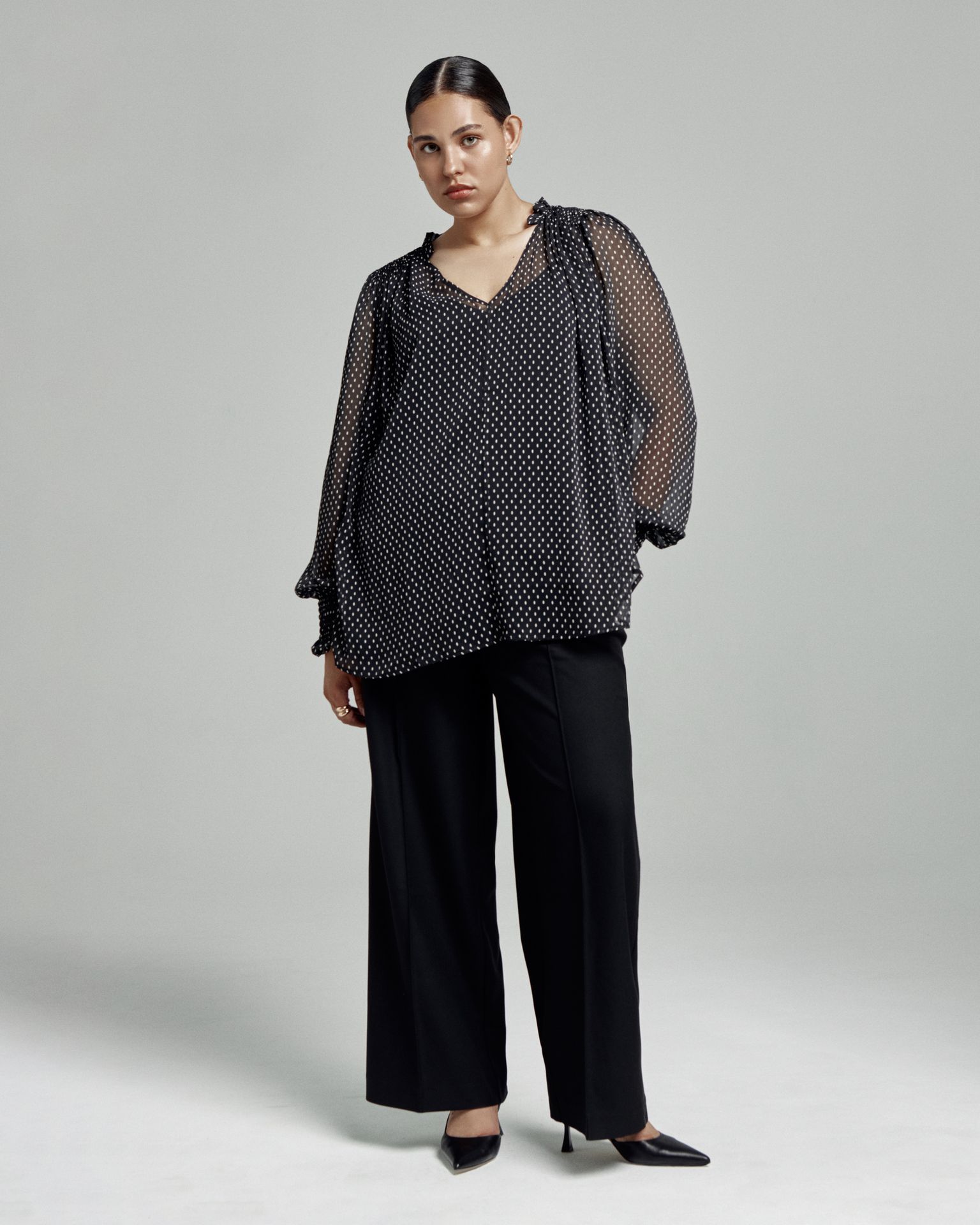 Блуза шифоновая