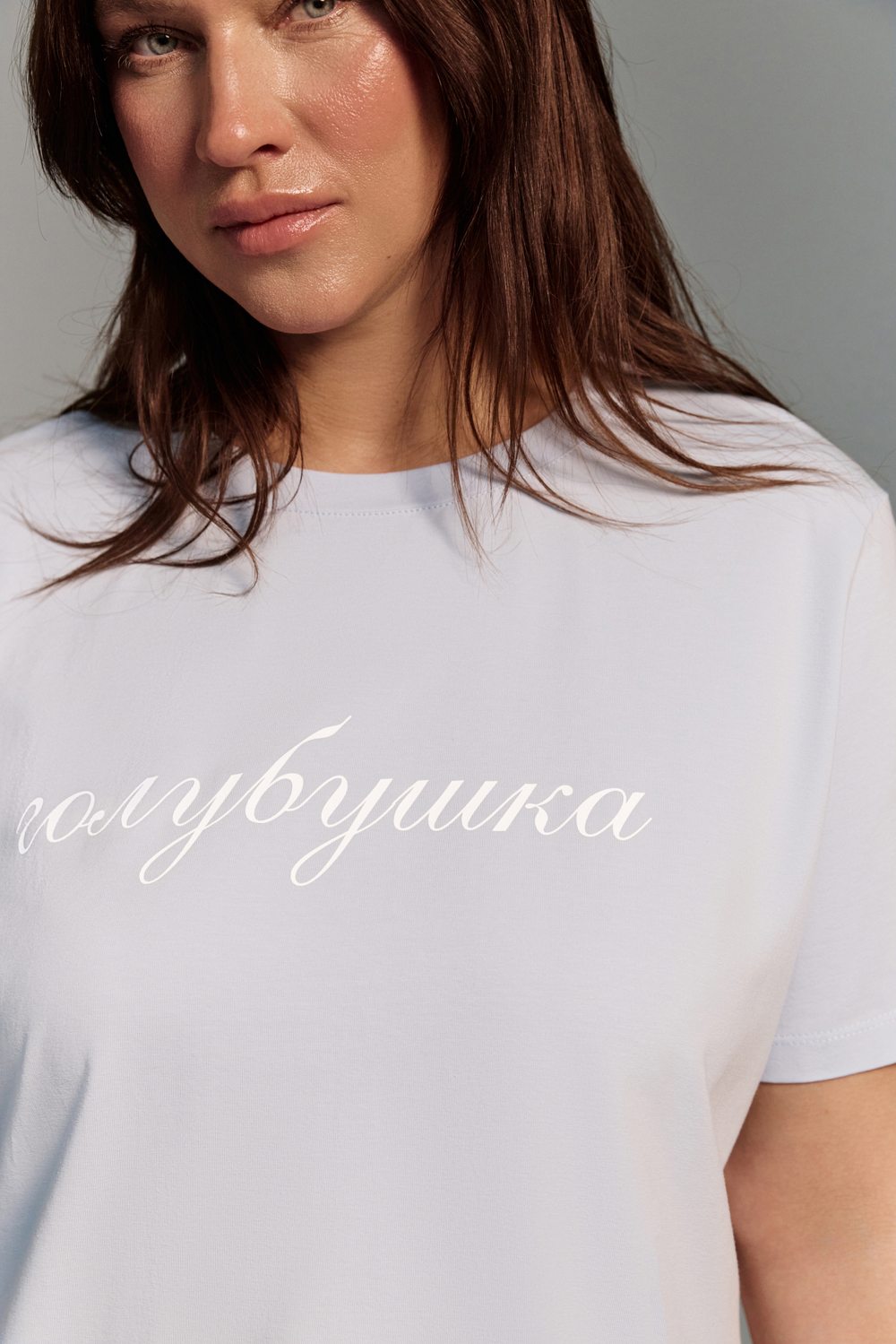 Футболка хлопковая ГОЛУБУШКА