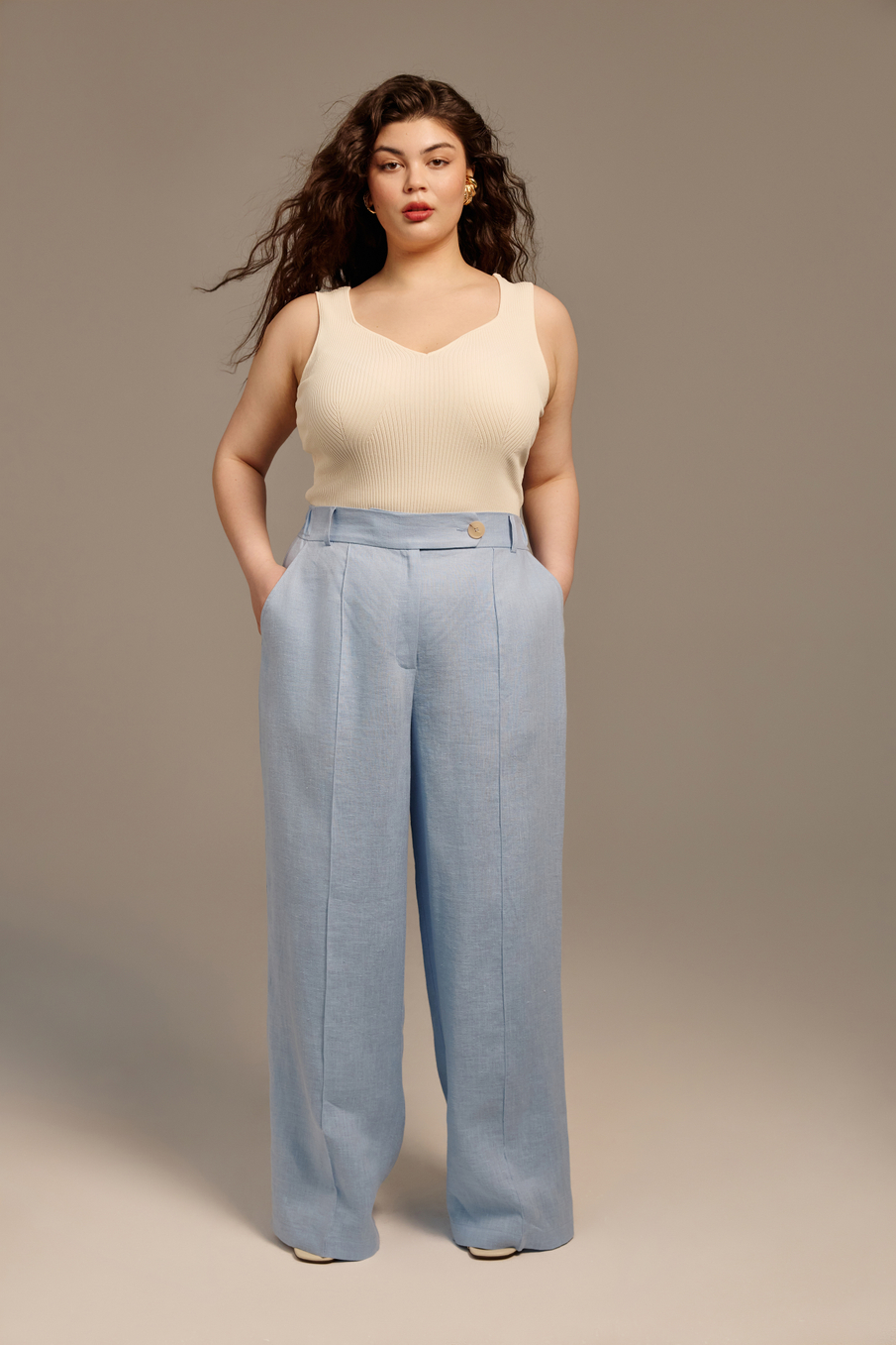 Топ из холодной вискозы ФУЭГО