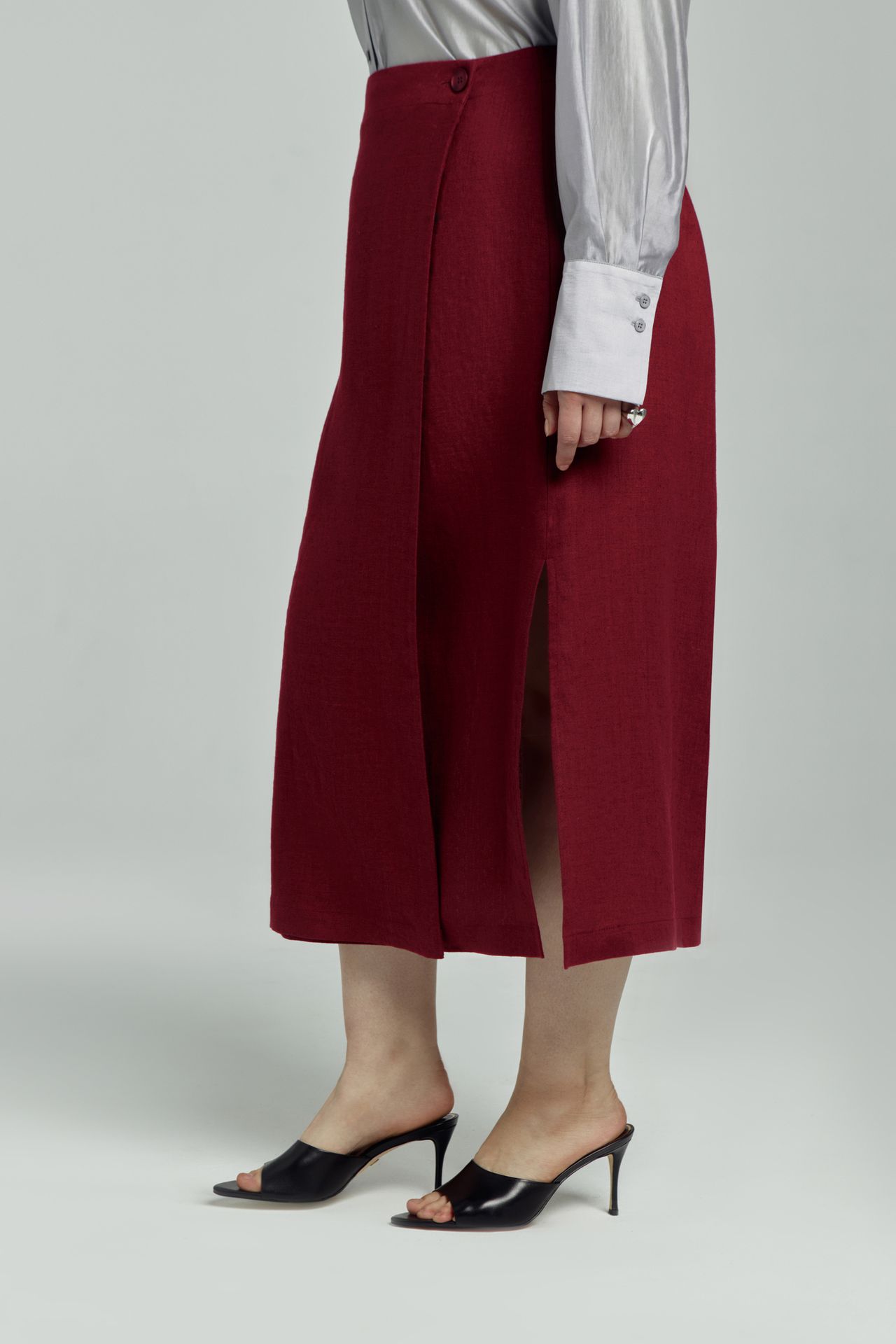 Юбка льняная