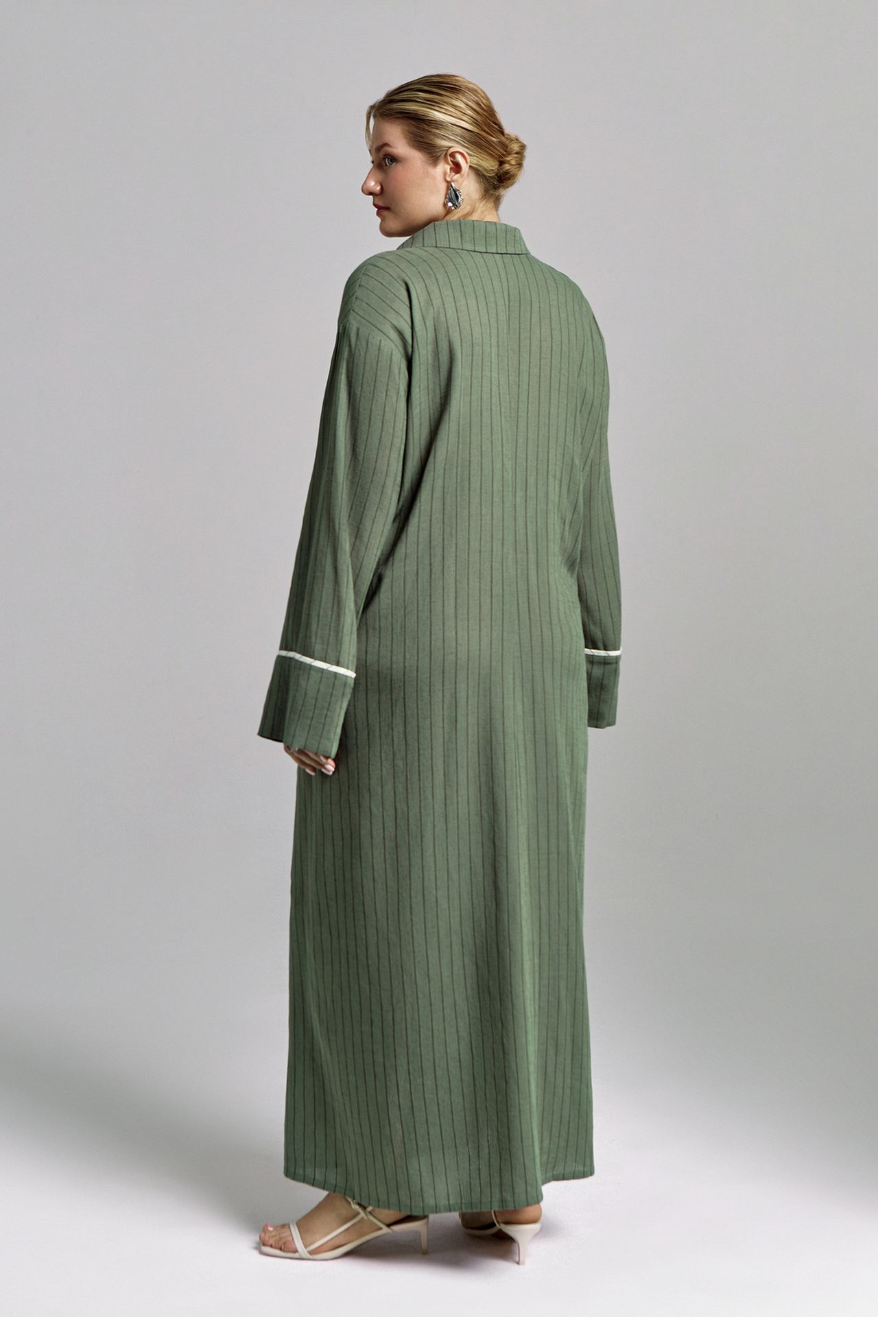 Платье-накидка лен