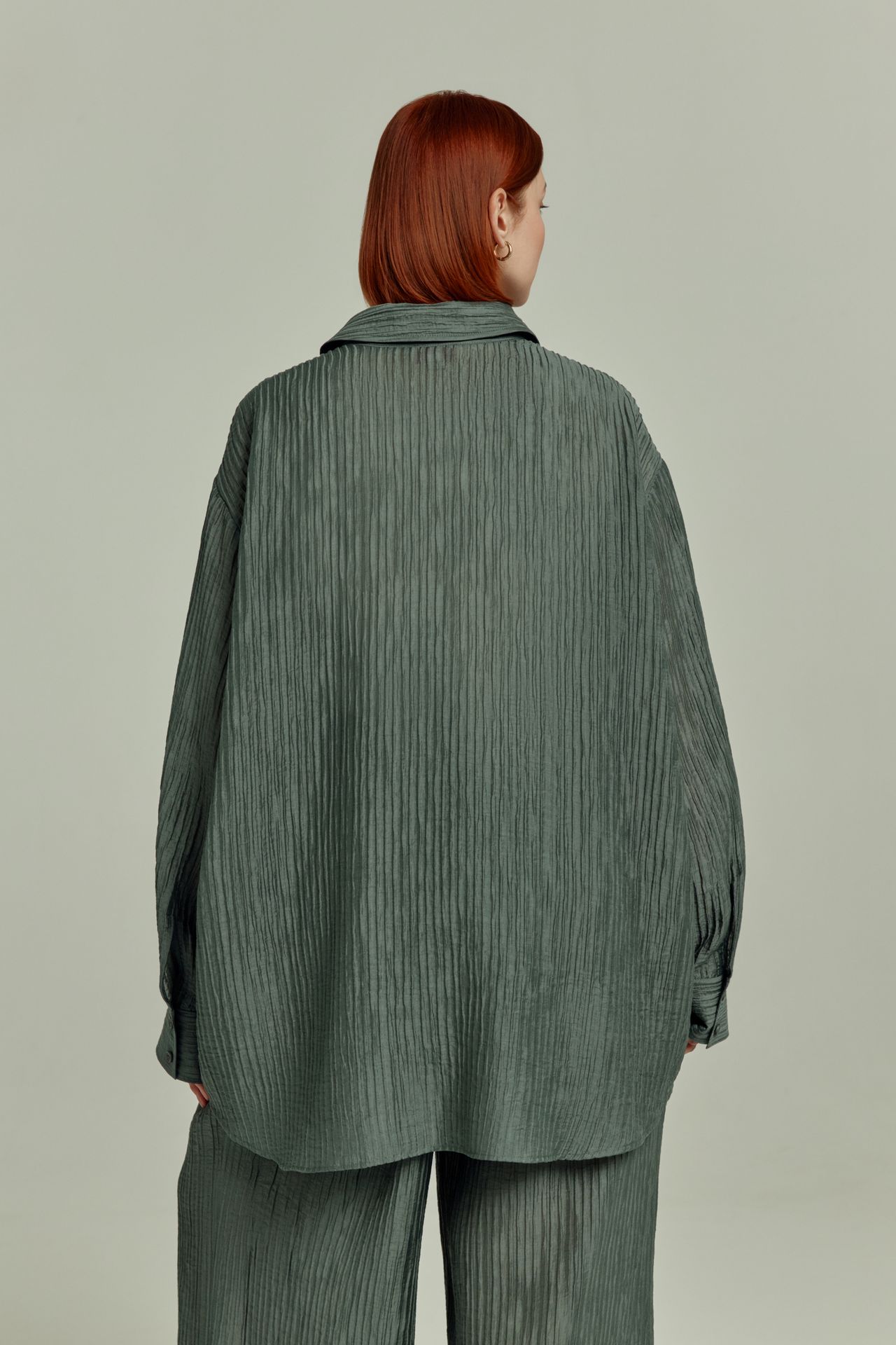 Рубашка из фактурной ткани