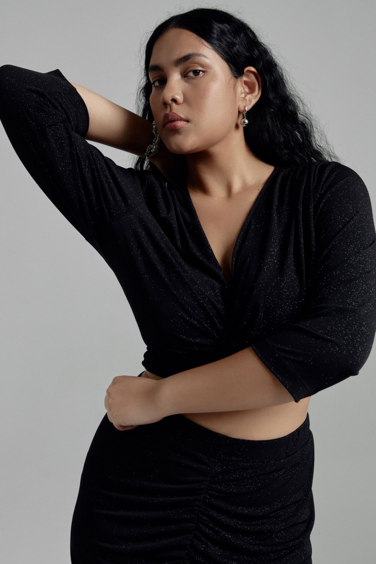 Топ трикотажный в блеске