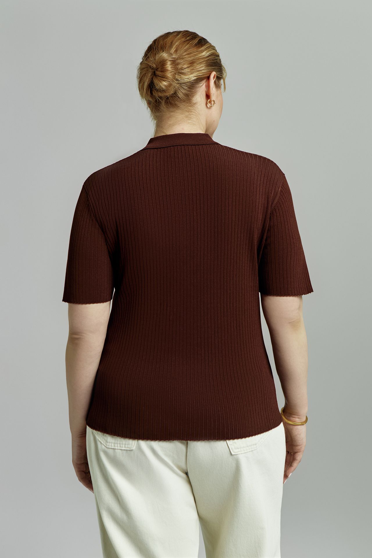 Джемпер-поло с коротким рукавом