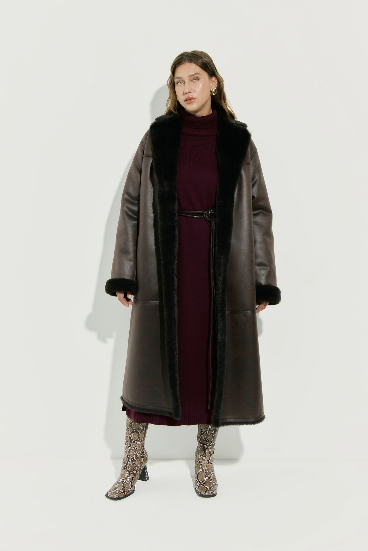 Дубленка удлиненная CAMERON