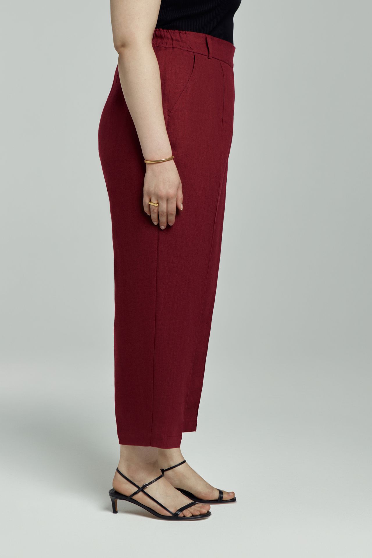 Брюки льняные