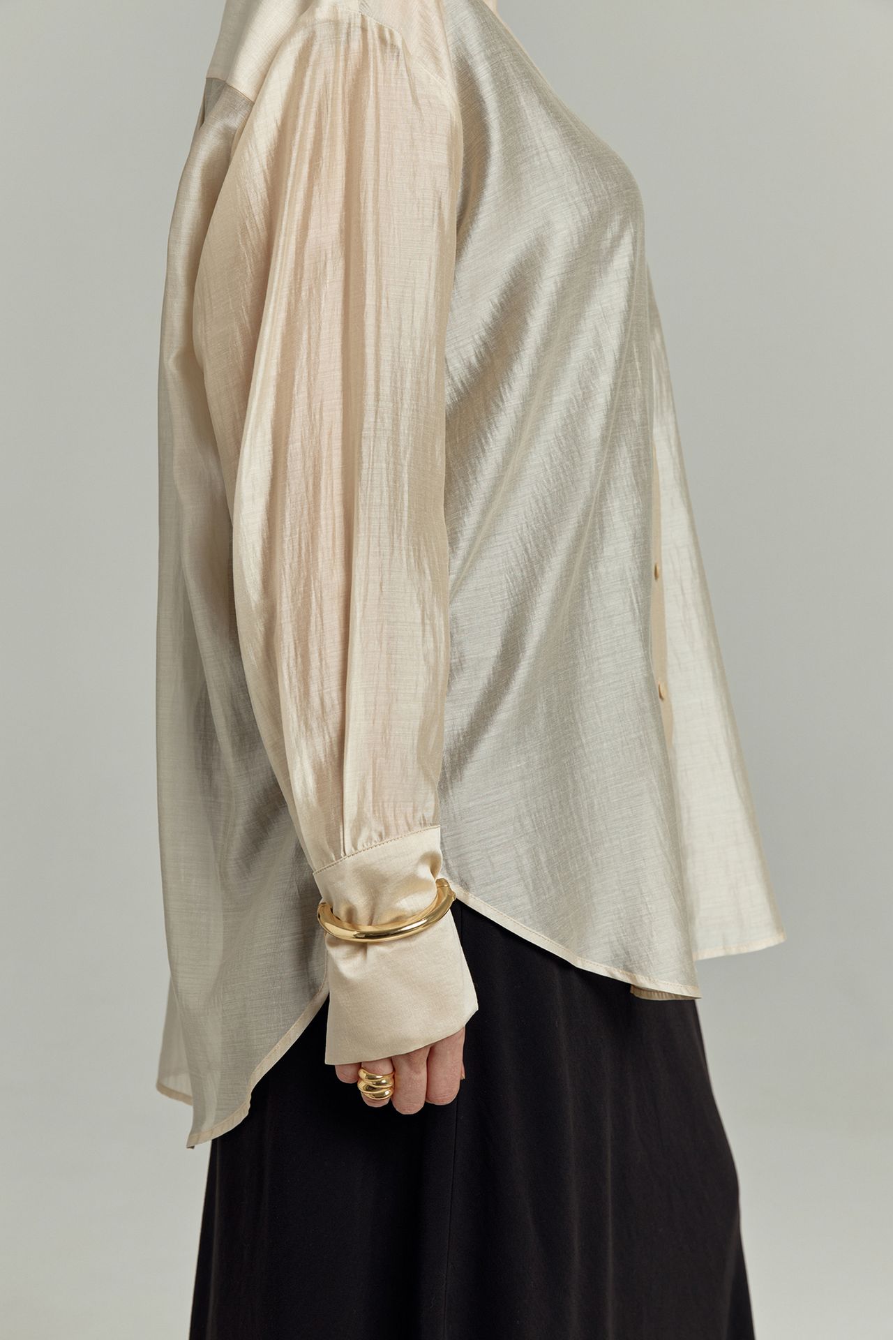 Рубашка полупрозрачная