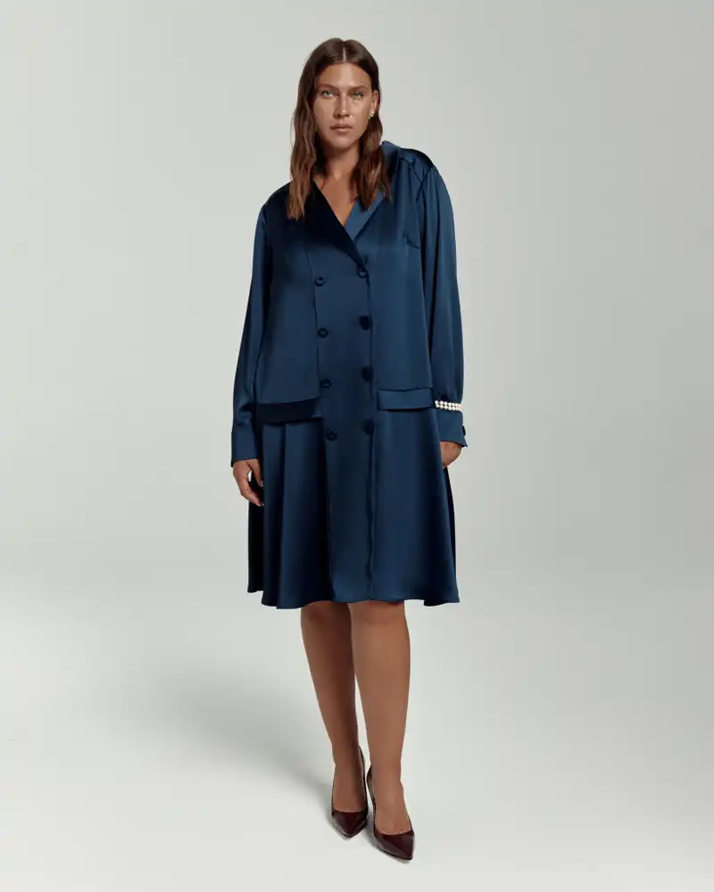 Платье-жакет укороченное