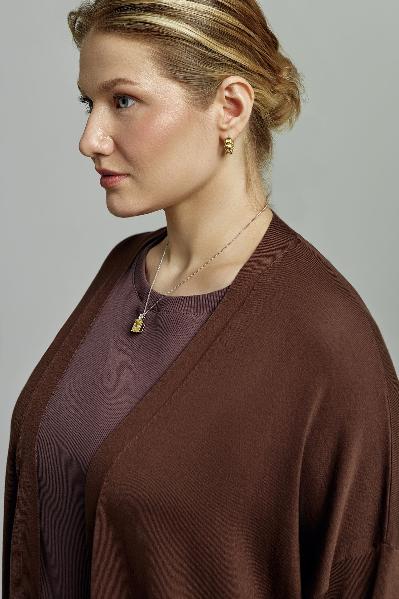 Кардиган тонкий в пол