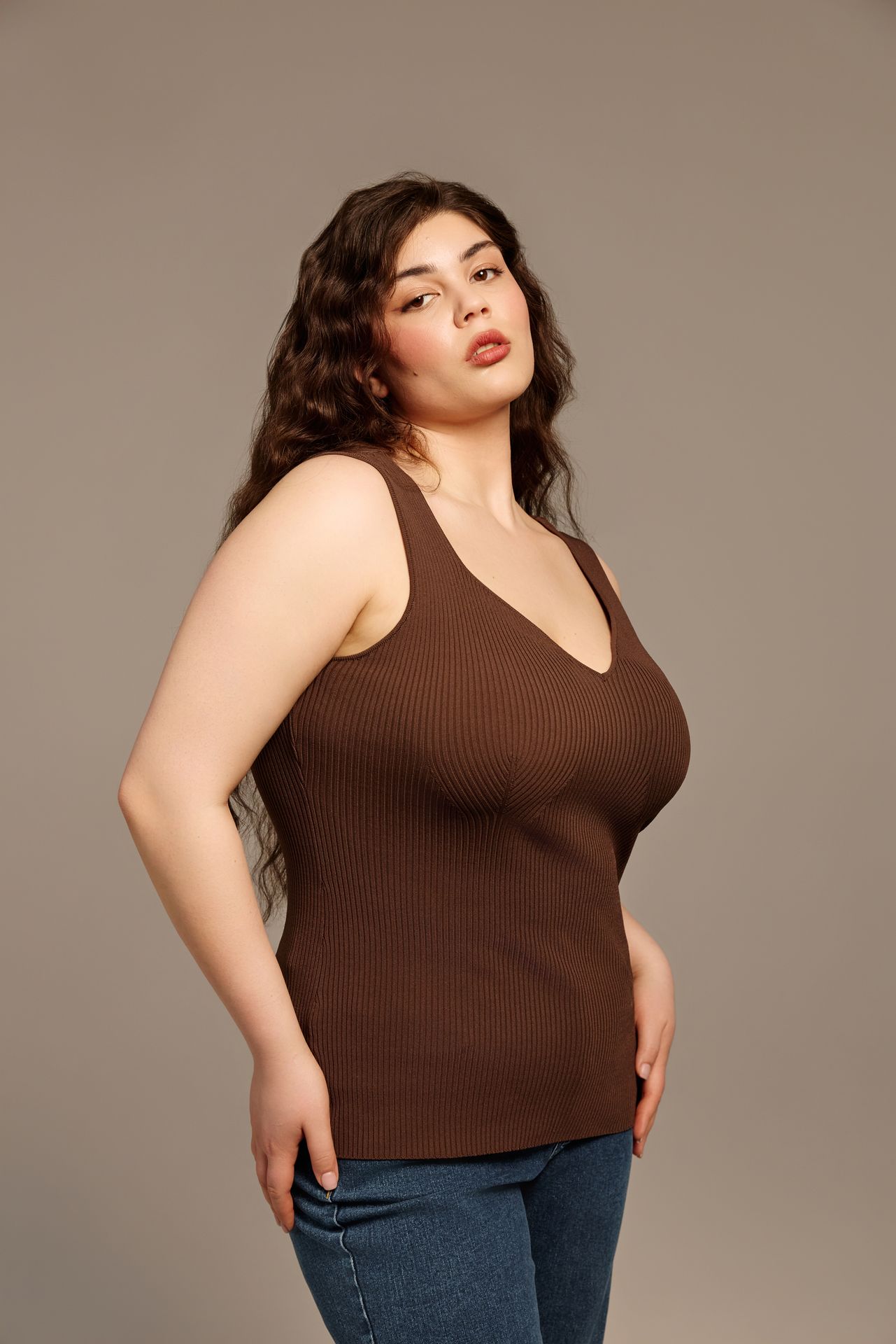 Топ из холодной вискозы ФУЭГО