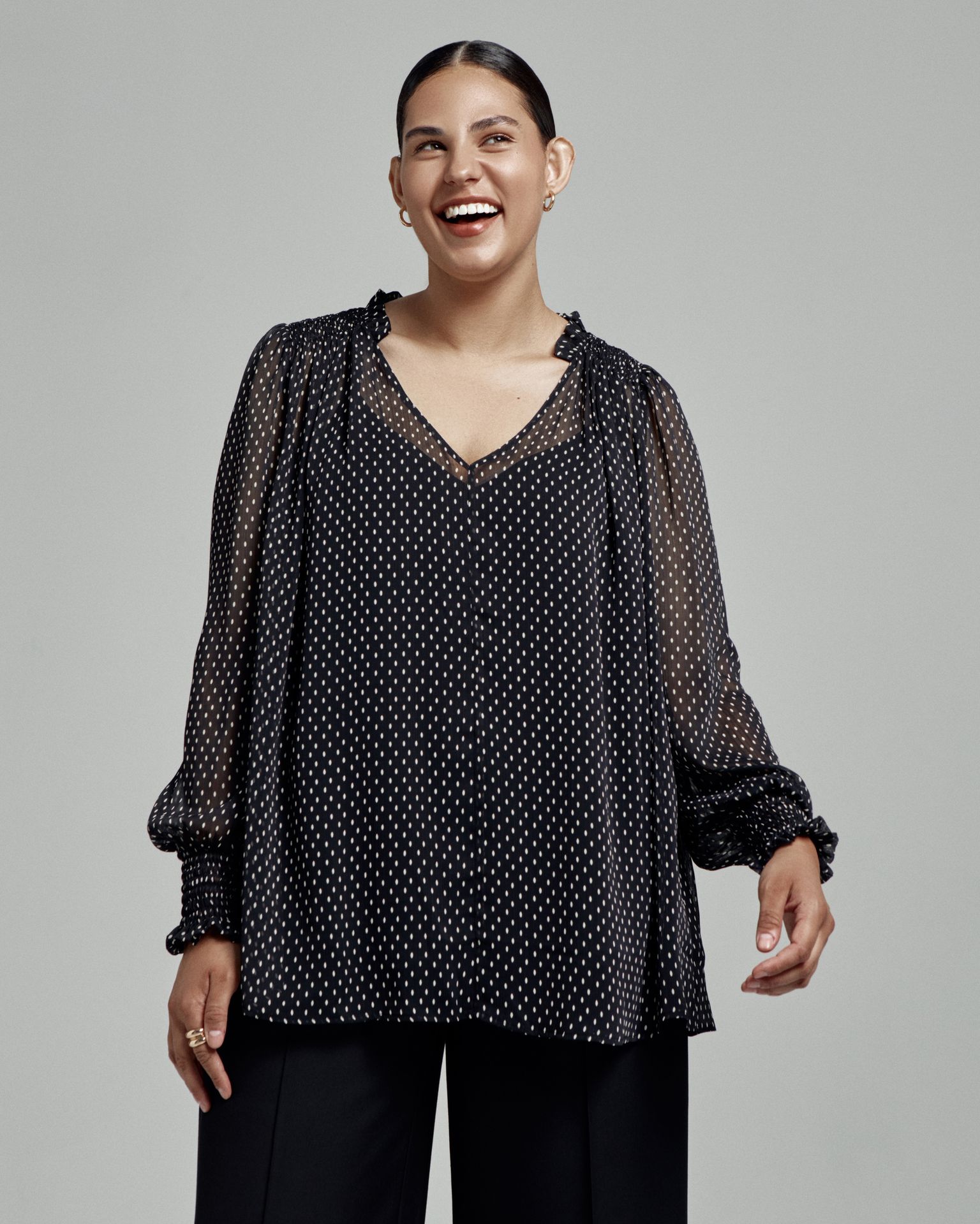 Блуза шифоновая