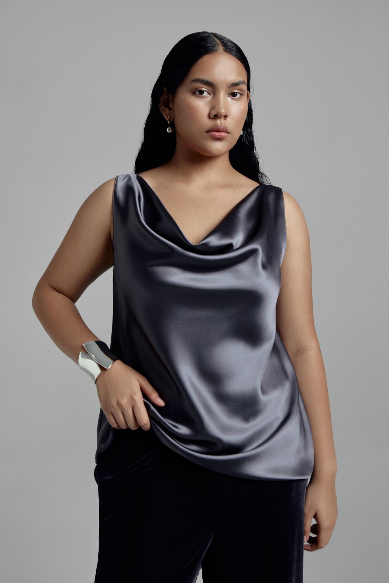 Топ с драпировкой