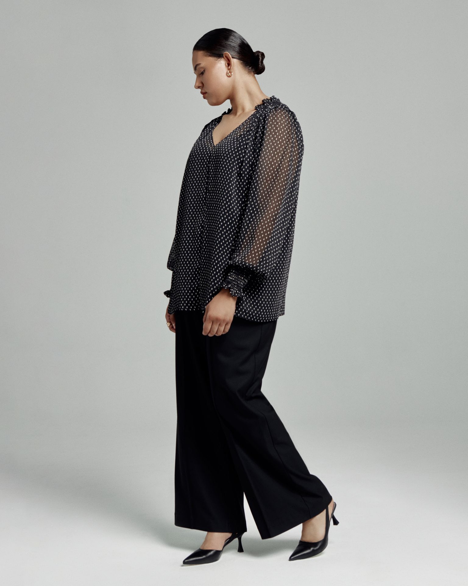 Блуза шифоновая