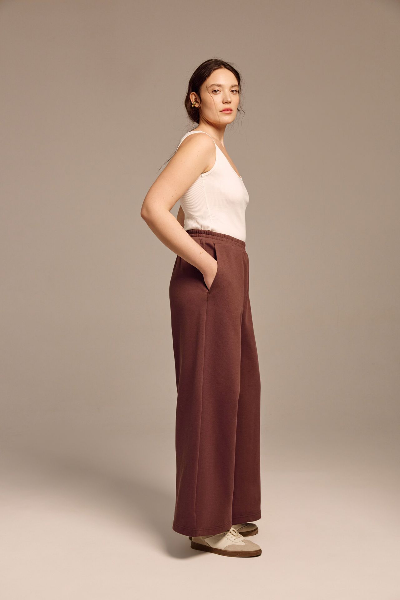 Брюки из хлопкового пике «Волкман»