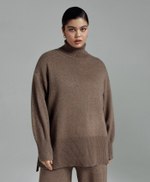 Удлиненный свитер из ангоры