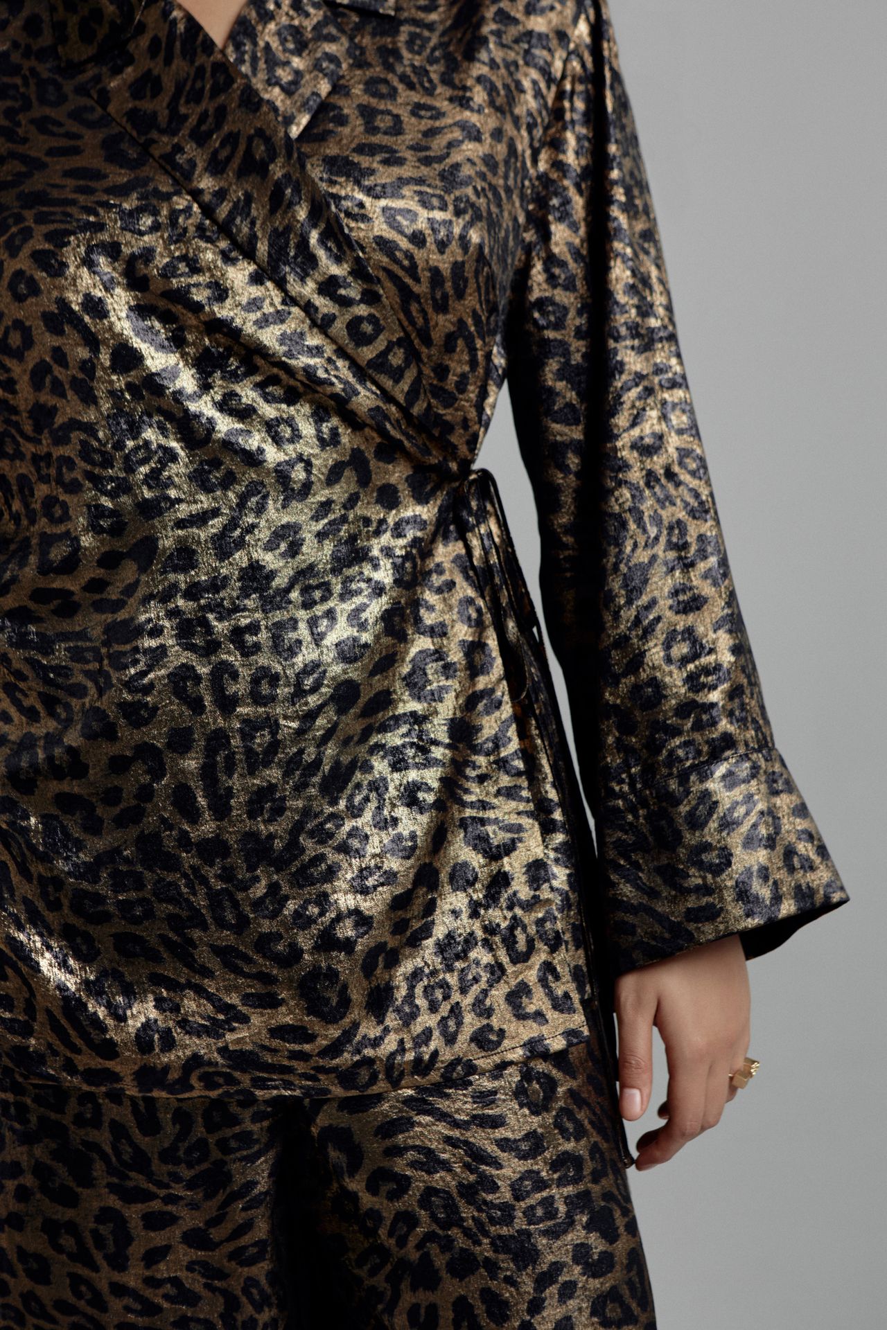 Блуза-кимоно струящаяся