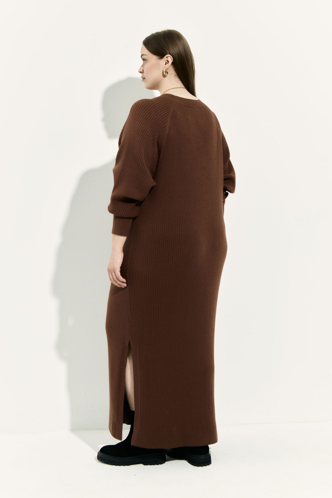 Платье-поло вязаное