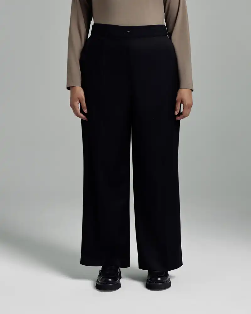 Брюки прямые на резинке