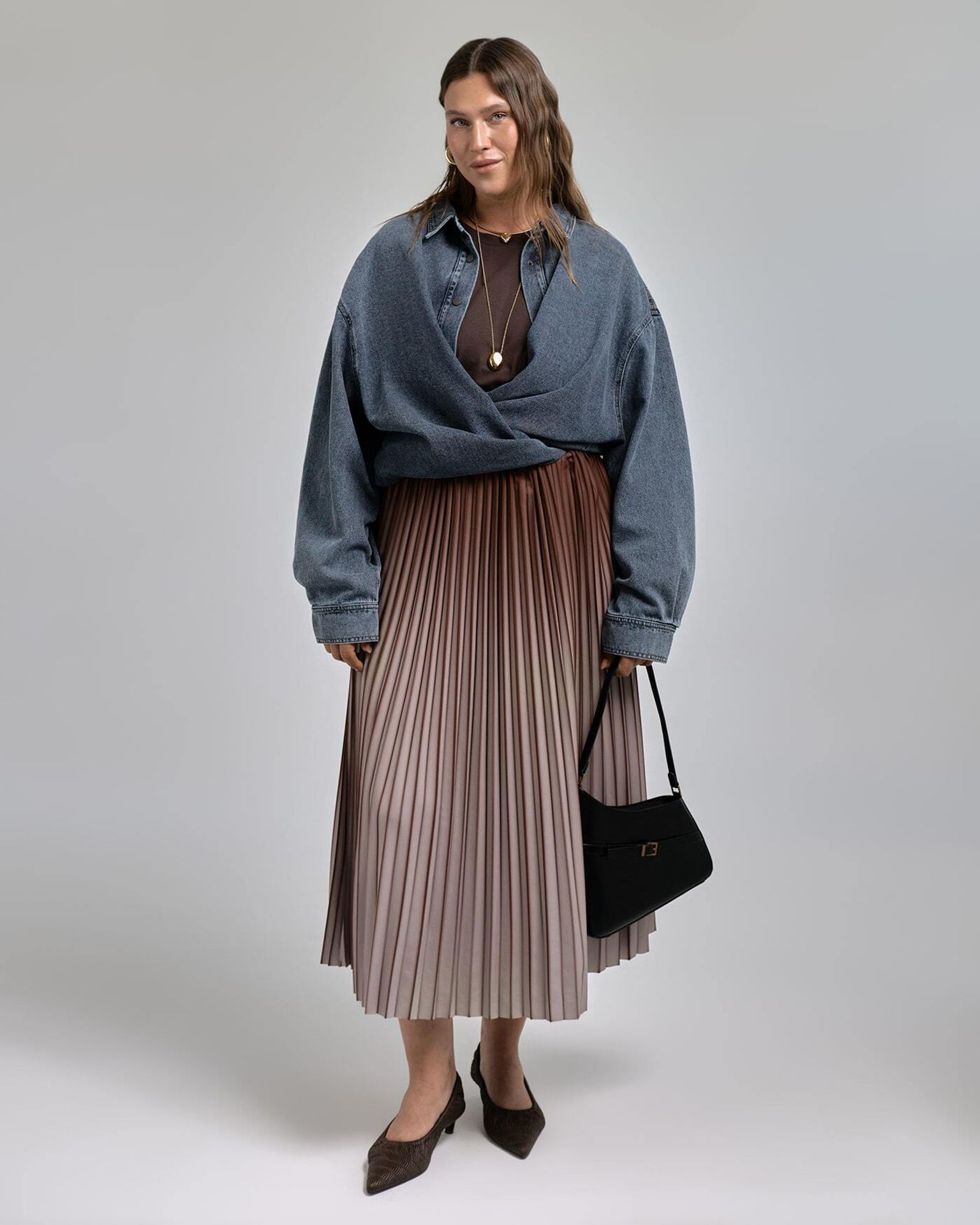 Рубашка оверсайз из денима